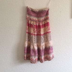 American Eagle strapless summer dress